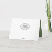 母の日の白鳥 カード (裏面)