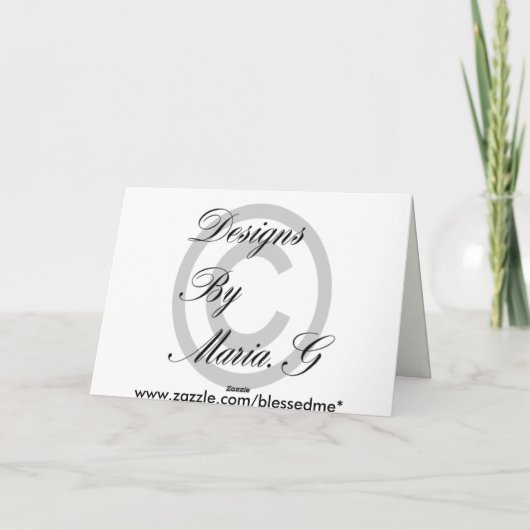 母の日の真珠 カード (裏面)