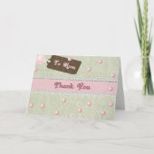 母の日の真珠 カード (正面)