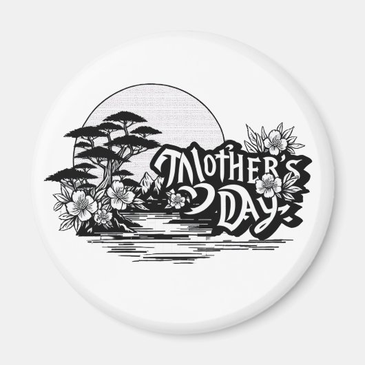 母の日の磁石 マグネット (正面)