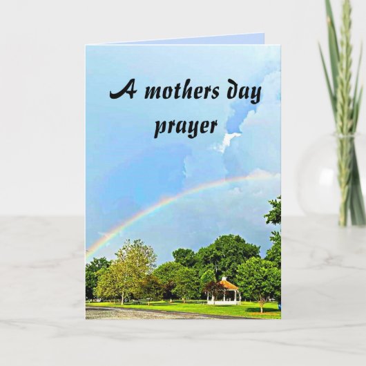 母の日の祈りの言葉 カード (正面)