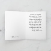 母の日の私の妻に カード (内部)