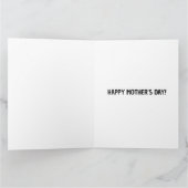 母の日の笑顔ねこグリーティングカード カード (内部)