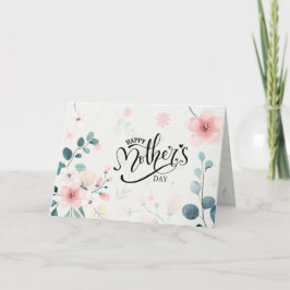 母の日の箴言31聖書聖句ピンクフローラ シーズンカード