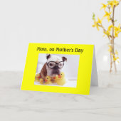 母の日の約束 カード (黄色い花)