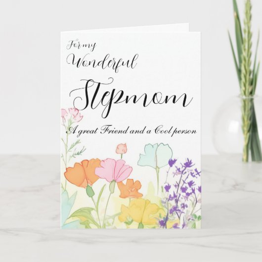 母の日の素敵な継母のカード シーズンカード (正面)