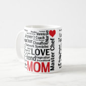 母の日の素晴ら数々のしい能力のすごい母 コーヒーマグカップ (正面左)