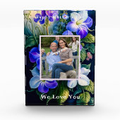 母の日の美しい水彩花 フォトブロック (正面)