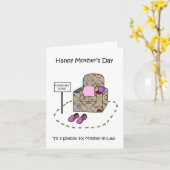 母の日の義母 カード (黄色い花)