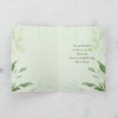 母の日の義理の娘の《鳥》アメリカゴガラガーデンバード カード (内部)