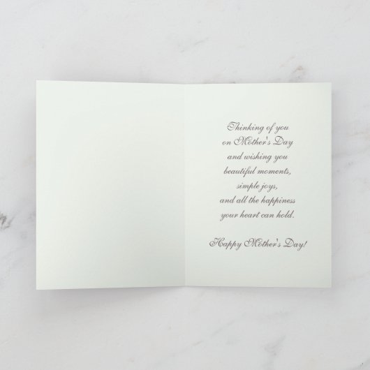 母の日の義理の娘 カード (内部)