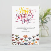 母の日の聖書の節：箴言31 シーズンカード (スタンド正面)