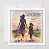 母の日の聖書の言葉: 箴言31:25-27 シーズンカード (正面)