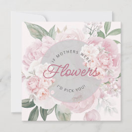 母の日の芍薬の花をあなたに選びます カード