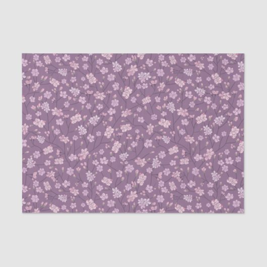 母の日の花が木の枝に咲く 薄葉紙 (正面)