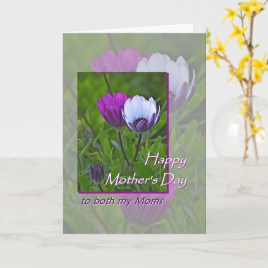 母の日の花と母の日 カード (黄色い花)