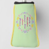 母の日の花と蝶 ゴルフヘッドカバー (回転90)