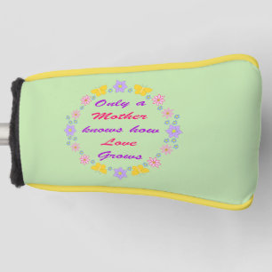 母の日の花と蝶 ゴルフヘッドカバー