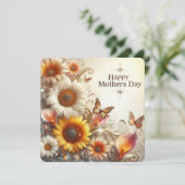 母の日の花と蝶 シーズンカード (スタンド正面)