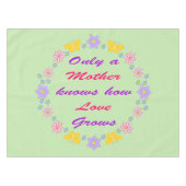 母の日の花と蝶 テーブルクロス (正面(横))