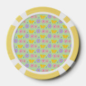 母の日の花と蝶 ポーカーチップ (裏面)