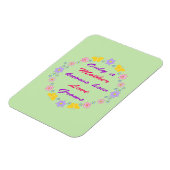 母の日の花と蝶 マグネット (左側)