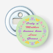 母の日の花と蝶 栓抜き (正面)