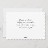 母の日の花のトラック一台分 シーズンカード (裏面)