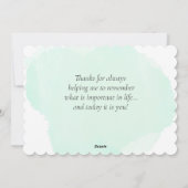 母の日の花のトラック一台分 シーズンカード (裏面)