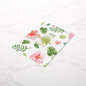 母の日の花のホイルカード 箔シーズンポストカード (回転した状態)