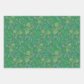 母の日の花のユリ渓谷クロッカス ラッピングペーパーシート (正面2)