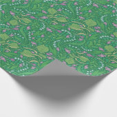 母の日の花のユリ渓谷クロッカス ラッピングペーパー (角)