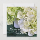 母の日の花の愛聖書の詩カスタム シーズンカード (正面)