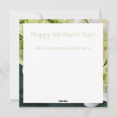 母の日の花の愛聖書の詩カスタム シーズンカード (裏面)