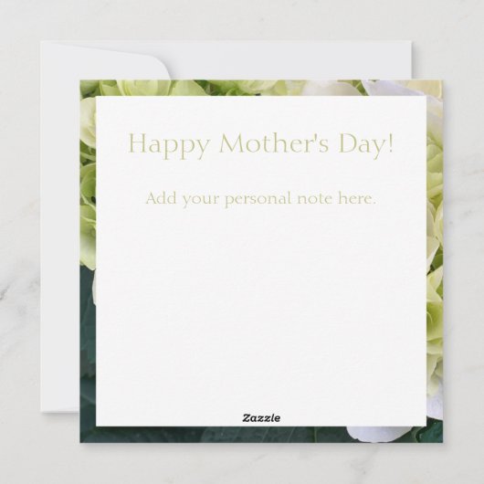 母の日の花の愛聖書の詩カスタム シーズンカード (裏面)