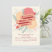 母の日の花の招待状 招待状 (スタンド正面)