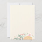 母の日の花の招待状 招待状 (裏面)