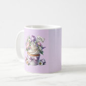母の日の花の美味しいカップケーキ コーヒーマグカップ (正面左)