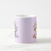 母の日の花の美味しいカップケーキ コーヒーマグカップ (中央)