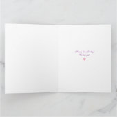 母の日の花の花束の大きいカード カード (内部)