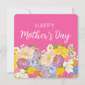 母の日の花の開花 シーズンカード (正面)