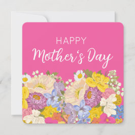 母の日の花の開花 シーズンカード