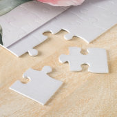 母の日の花チューリップ水色 ジグソーパズル (側面)