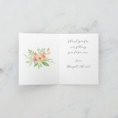 母の日の花束から猫グリーティングカード カード (内部)