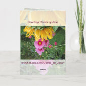 母の日の花束 カード (裏面)