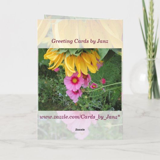 母の日の花束 カード (裏面)