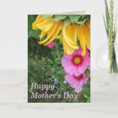 母の日の花束 カード (正面)