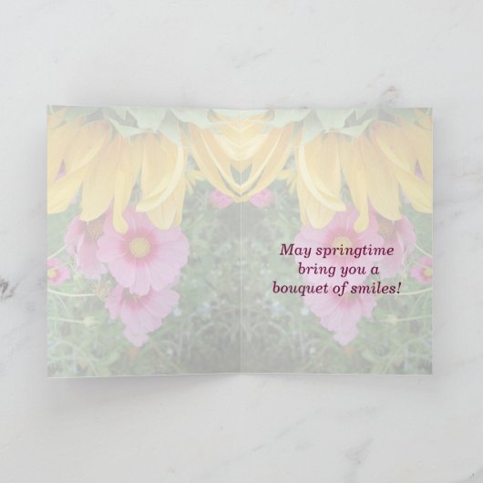 母の日の花束 カード (内部)