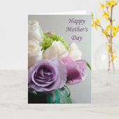 母の日の花束 カード (黄色い花)