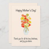 母の日の花束 シーズンカード (正面/裏面)